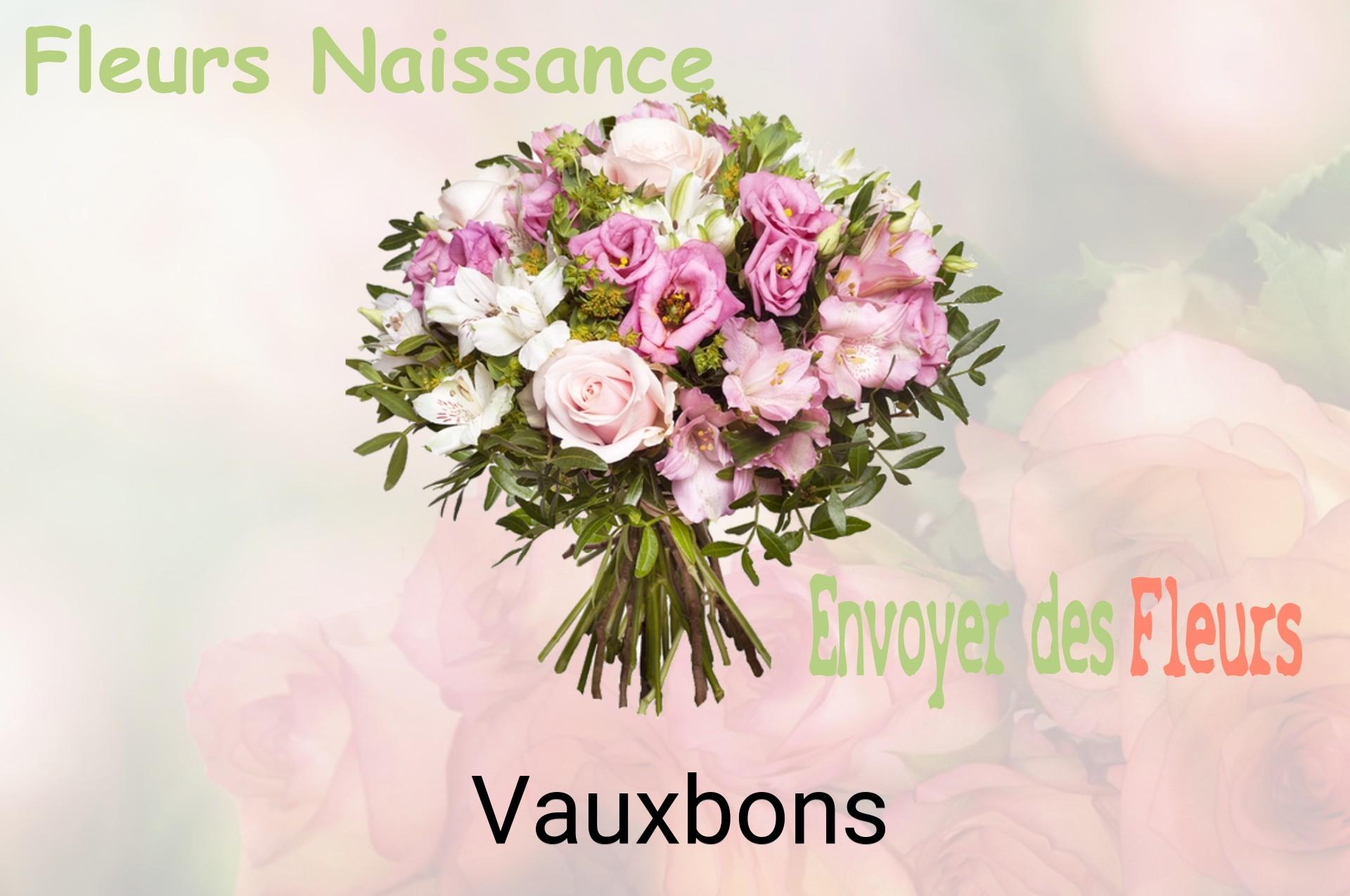 Bouquet de fleurs de naissance livré à Vauxbons